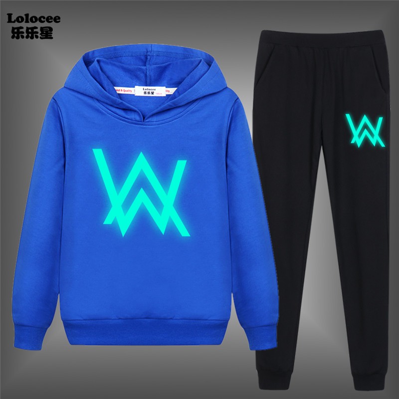 Set Đồ 2 Món In Chữ Alan Walker Thời Trang Cho Bé Trai