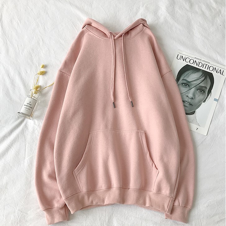 Áo nỉ bông hoodie nam nữ form rộng, áo sweater có mũ unisex