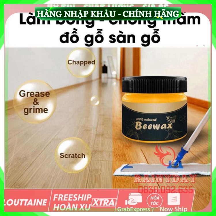 Sáp Ong Beewax Đánh Bóng Đồ Gỗ Sàn Gỗ - Sáp Làm Mới Đồ Gỗ Chống Thấm Nước .