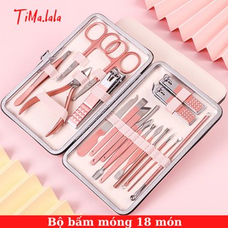 Bộ Kềm Cắt Móng Tay Chân 18 Món Chuyên Dụng Cao Cấp - Dụng Cụ Tiện Lợi Cho Gia Đình Và Tiệm Nail Từ TiMa.lala