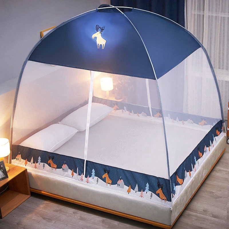 Mùng chụp cho giường đôi thiết chất liệu dày dặn tiện dụng