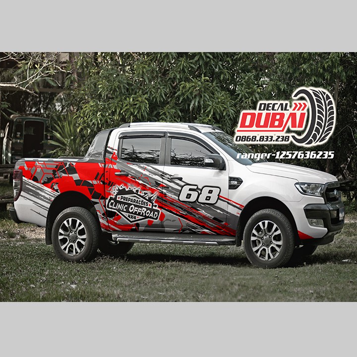 Tem dán sườn xe ford ranger