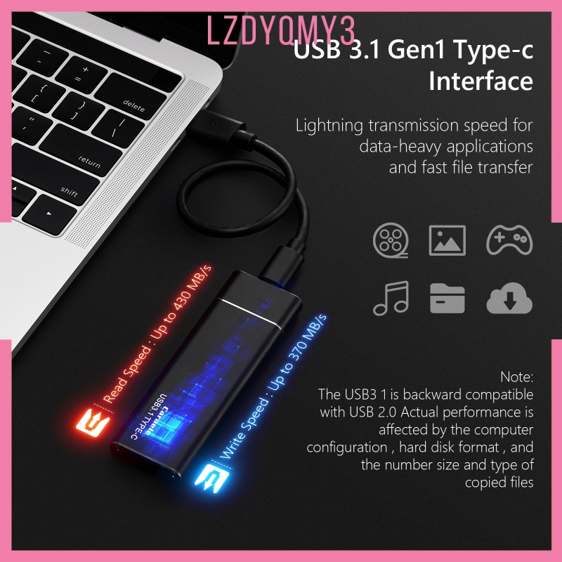 Ổ Cứng Ngoài Ssd Usb3.1 1t Bằng Hợp Kim Di Động Cho Android Tablet Laptops | BigBuy360 - bigbuy360.vn