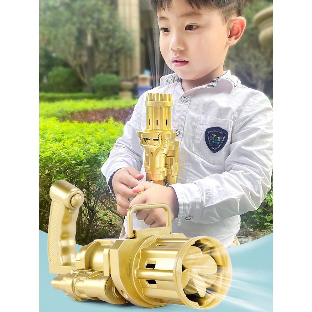 Súng bắn bong bóng xà phòng ( 8 nòng ) Đồ chơi vận động ngoài trời. đồ chơi thông minh cho bé trai và bé gái