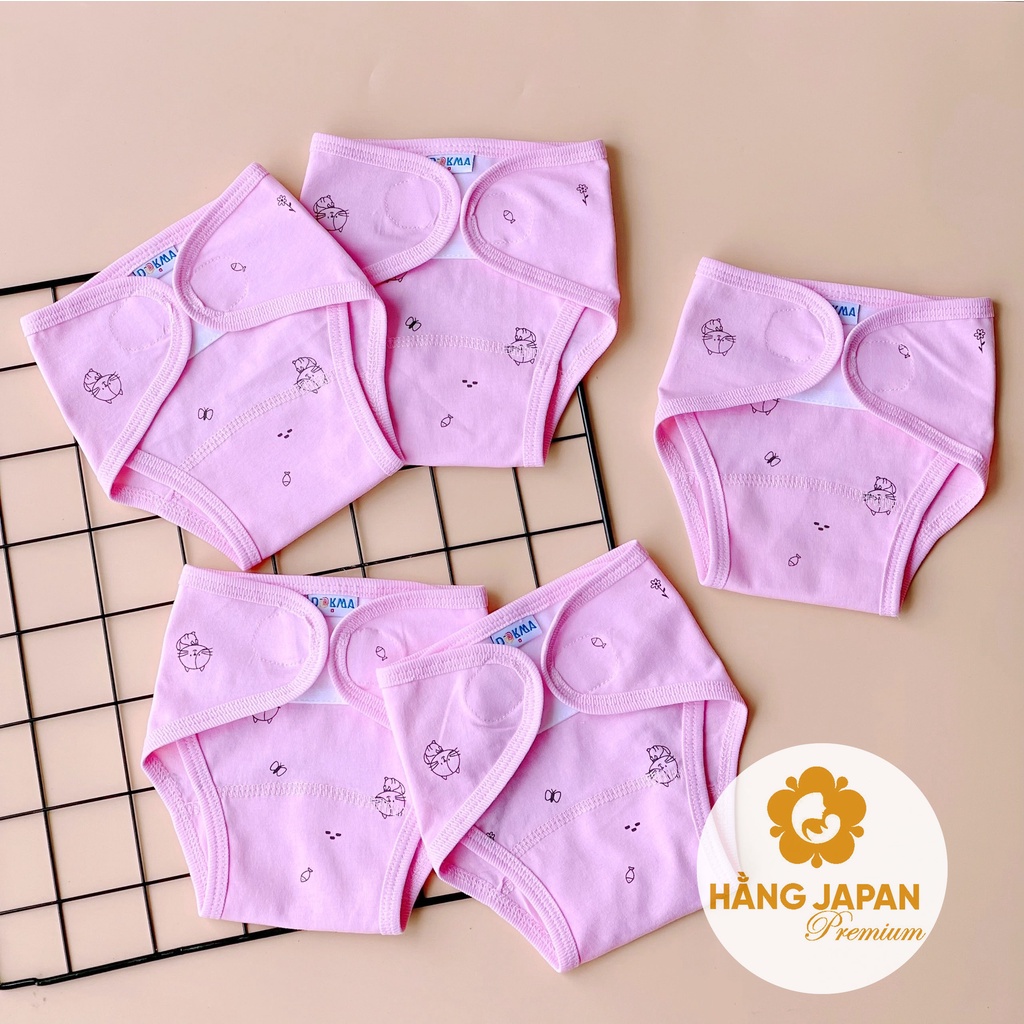 Tả vải dán Organic cotton Dokma cho bé sơ sinh (set 5 cái)