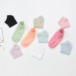 Vớ cotton màu hồng nhạt cho nữ