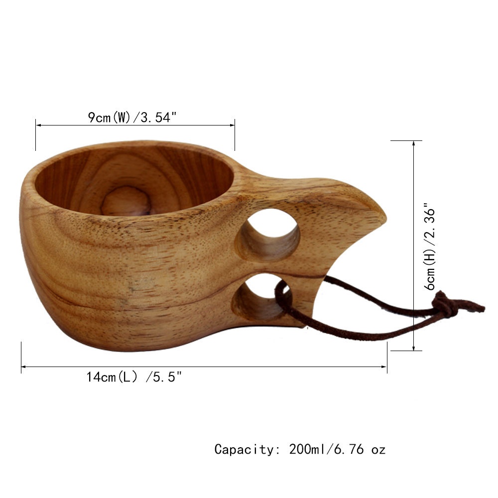 1 Cốc Gỗ Uống Trà, Cà Phê, Trà Sữa