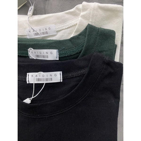 Áo phông 3158 Nam Nữ Chữ Ký nhỏ tay lỡ form to rộng Basic chất Cotton Khô Quảng Châu loại loại 1
