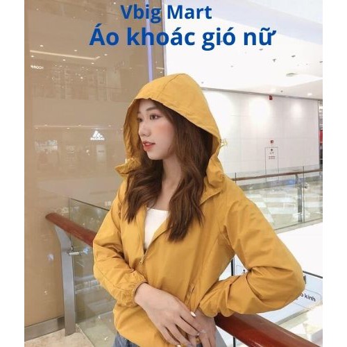 [Xả nốt kho] Áo khoác gió nữ 2 lớp siêu nhẹ đảm bảo rẻ đẹp y hình Vbig Mart