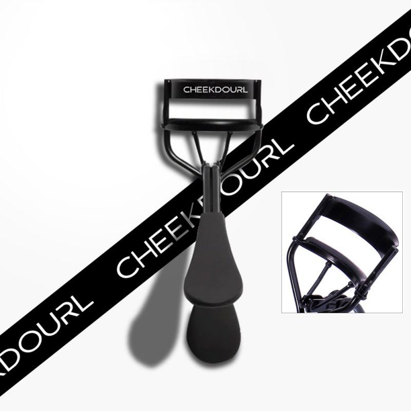 [Hàng mới về] Kẹp bấm mi đệm silicone PVC bằng kim loại màu đen phù hợp cho tất cả các dáng mắt