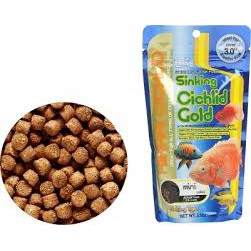 Thức ăn tăng màu cho cá Cichlid hạt lớn 342gram Hikari Sinking Cichlid Gold tai tượng hồng két hoàng tử