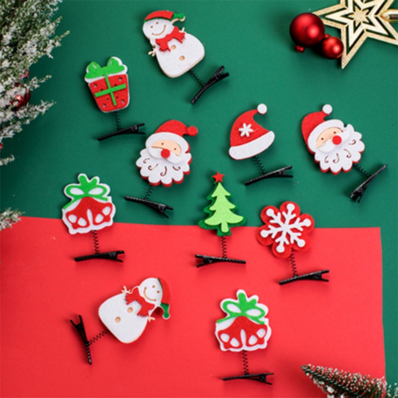 Kẹp Tóc Hình Sừng Hươu Phong Cách Giáng Sinh Thời Trang