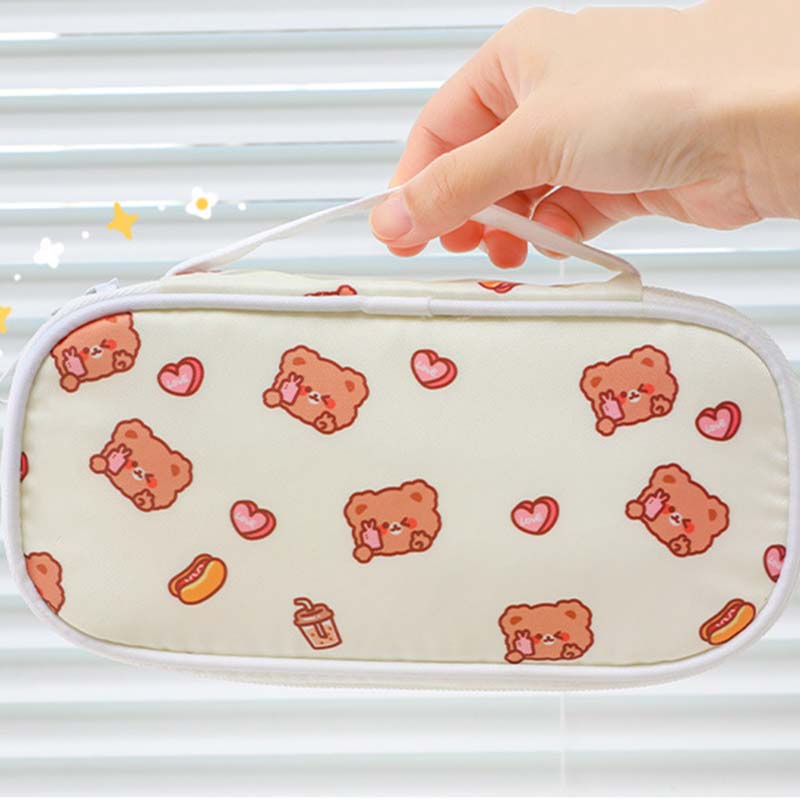 Túi đựng bút size lớn thiết kế họa tiết dễ thương sáng tạo