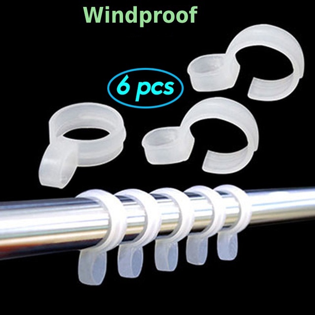 Set 6 Móc Phơi Quần Áo Chống Trượt Tiện Lợi