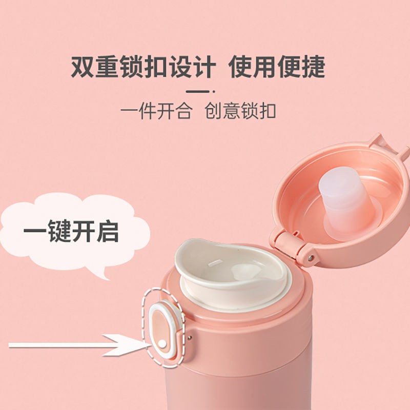 nắp bật cho nam và phụ nữ Cốc xe di động, nhiệt độ hiển thị thông minh, cốc hiển thị kỹ thuật số dung tích lớn, bình châ
