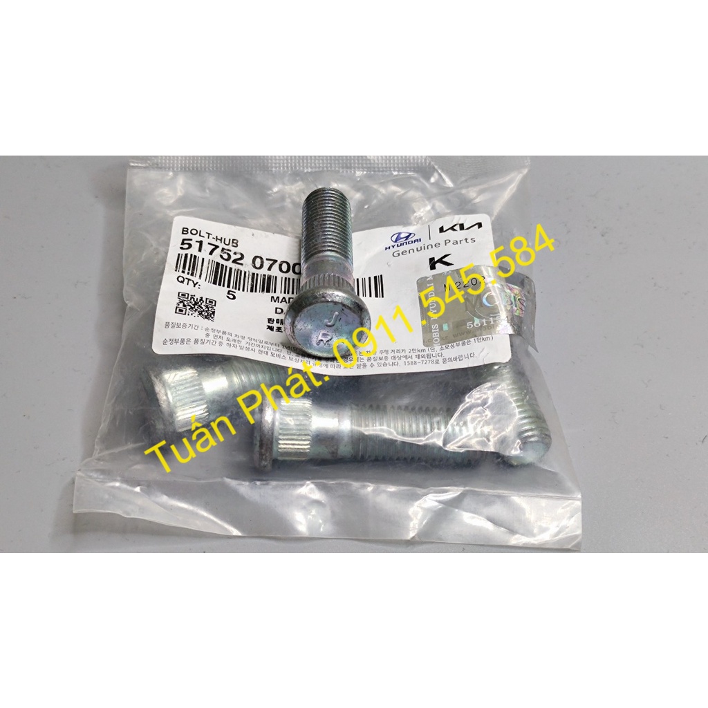 Bu Lông Tắc Kê Xe Kia và Hyundai10 Kia Monring Santafe Accent K3 Cerato, Rio Sorento