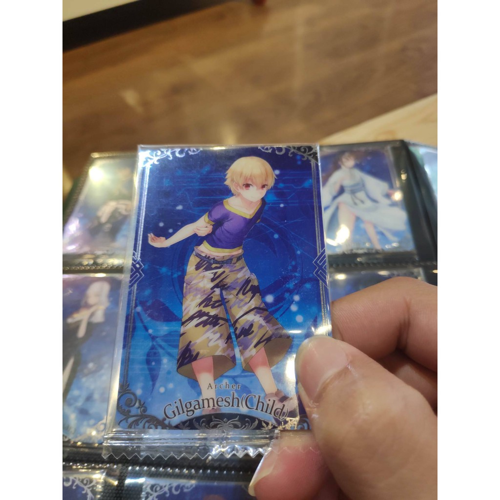 Thẻ bài sưu tầm bánh xốp Fate Grand Order FGO Gilgamesh(Child) - Tặng bọc bài nhựa bảo quản