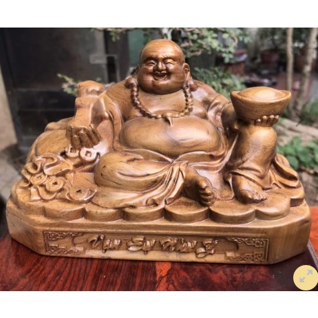 Tượng Phật Di Lặc gỗ bách xanh, mang nhiều may mắn và tài lộc - BẢO HÀNH VÀ ĐỔI TRẢ