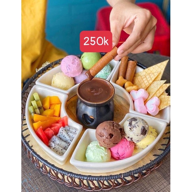 Khay lẩu kem mới