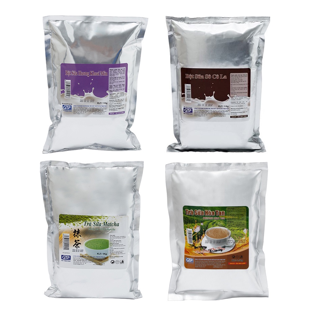 Bột sữa khoai môn, socola, matcha Gia Thịnh Phát gói 1kg - Gia store