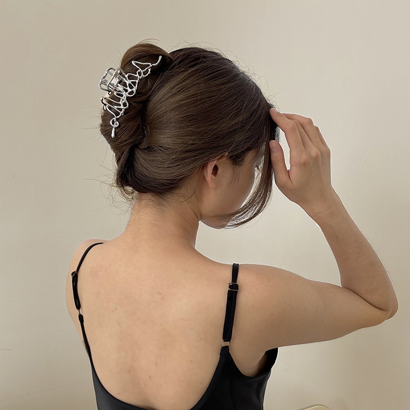 Kẹp tóc kim loại thiết kế độc đáo thời trang thanh lịch