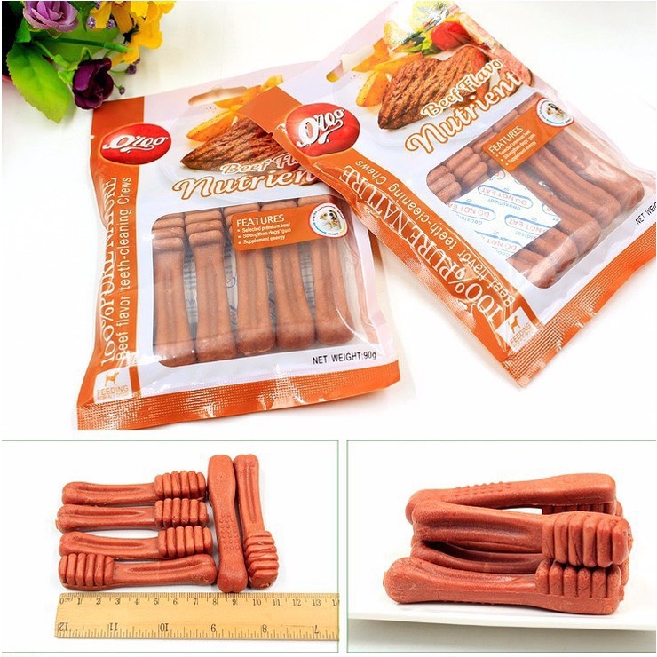 Ăn vặt cho chó xương Orgo gặm sạch răng bổ xung canxi cho chó cưng 4 vị