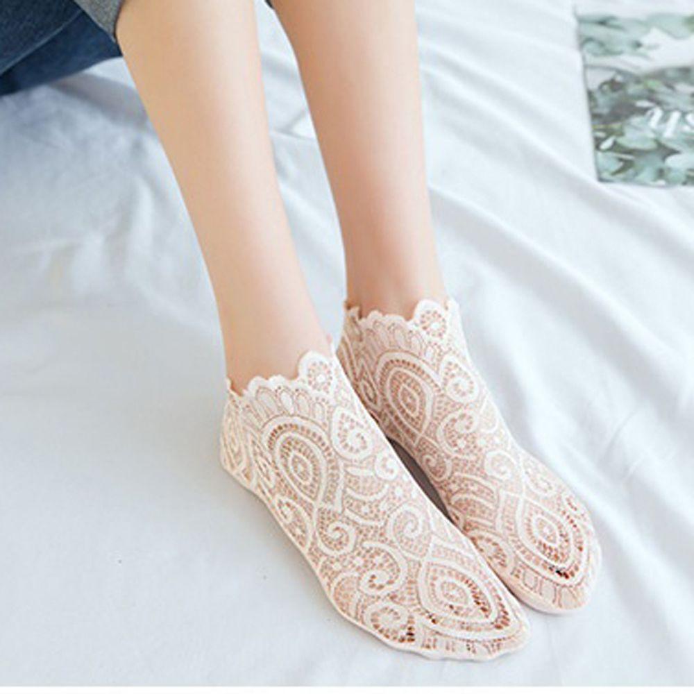Đôi Vớ Thuyền Phối Ren Thoáng Khí Thời Trang Cho Nữ AVALENTINE
