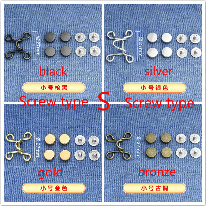 Set khuy thắt lưng có thể tháo rời tiện lợi 27 / 32mm phụ kiện thắt lưng nữ