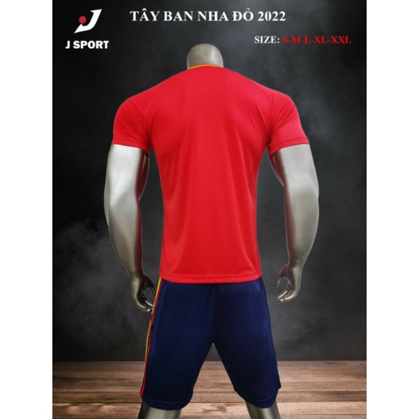 BỘ ĐỒ ĐÁ BANH ĐỘI TUYỂN TÂY BAN NHA ĐỎ MỚI NHẤT 2022_2023