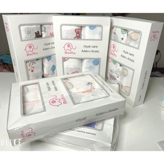 Set 2 khăn sợi tre Aden cao cấp siêu mềm mịn cho bé