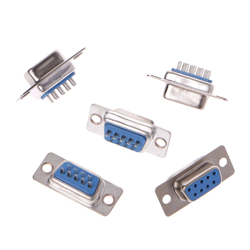 Set 5 Đầu Nối Phích Cắm D-Sub 9Pin RS232 Serial DB9 Cho w / for G