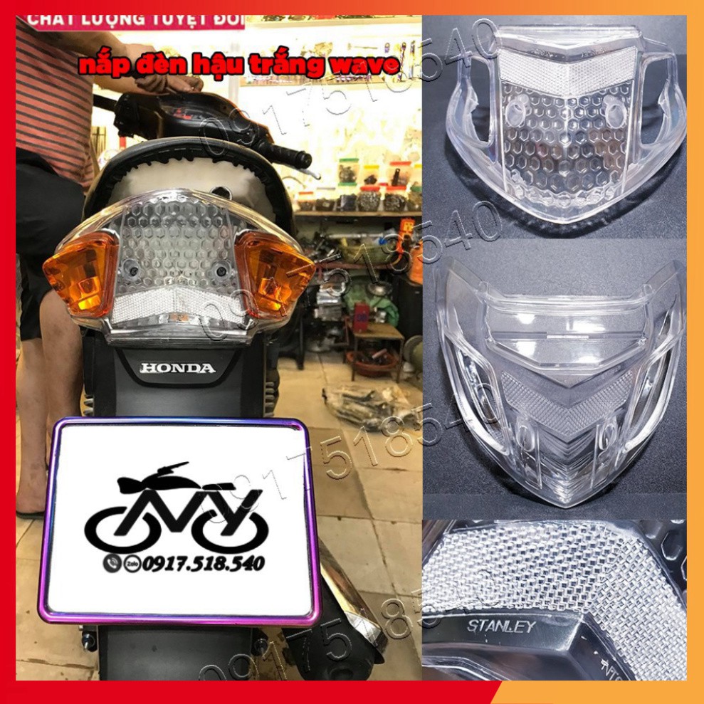 Nắp ốp đèn hậu  trắng Wave A 2006-2021, Wave s 100. RS 100 , Wave 50cc