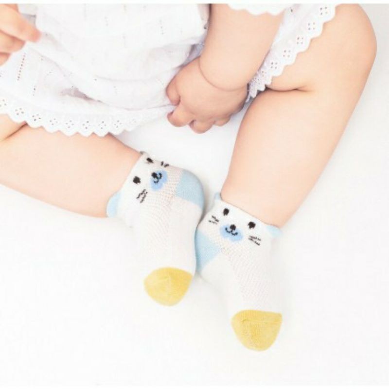 Tất điều hòa thoáng khí cho bé, set 5 đôi tất Kid's Socks mềm mại cho bé từ 0 đến 3 tuổi