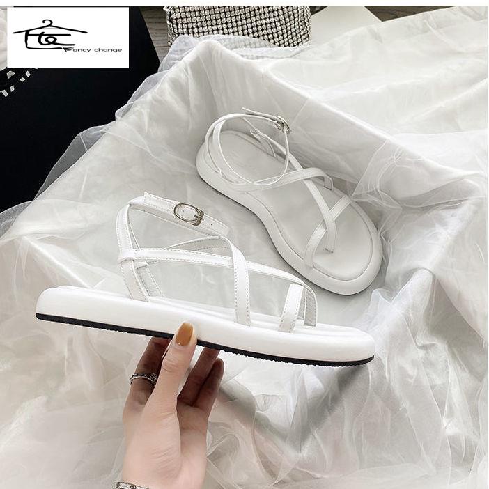 Set Giày Sandal Đế Mềm Chống Trượt Phong Cách Roman Thời Trang Mùa Hè Cho Nữ