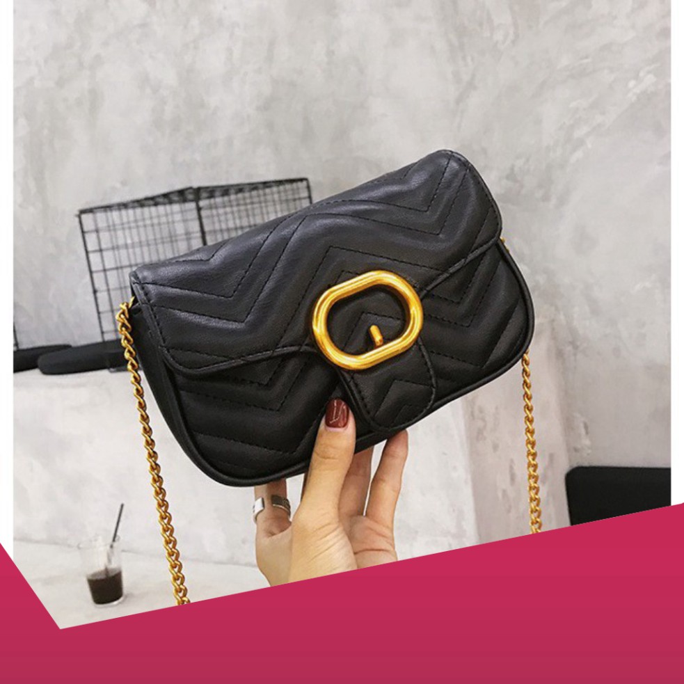 {Hot Trend} Túi xách nữ đeo chéo khóa mạ vàng sang chảnh siêu xinh TX22 túi đeo vai