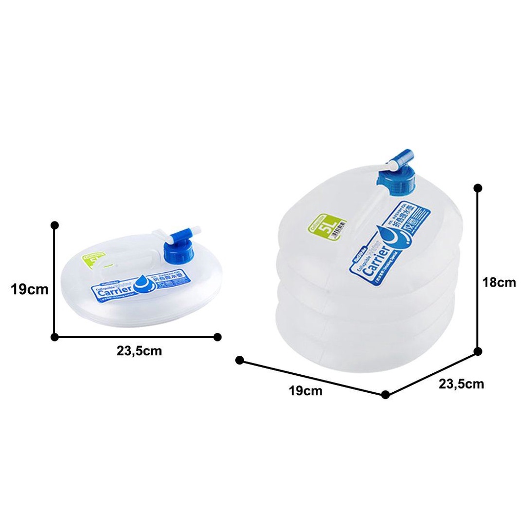 CAN ĐỰNG NƯỚC XẾP GỌN NATUREHIKE NH14S002-T NHIỀU CỠ  | CAN ĐỰNG NƯỚC XẾP GỌN DU LỊCH