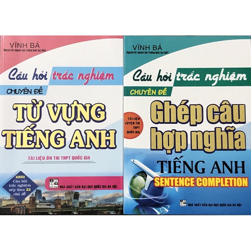 Sách - (Combo 2 cuốn) Câu Hỏi Trắc Nghiệm Chuyên Đề Ghép Câu Hợp Nghĩa + Từ Vựng Tiếng Anh