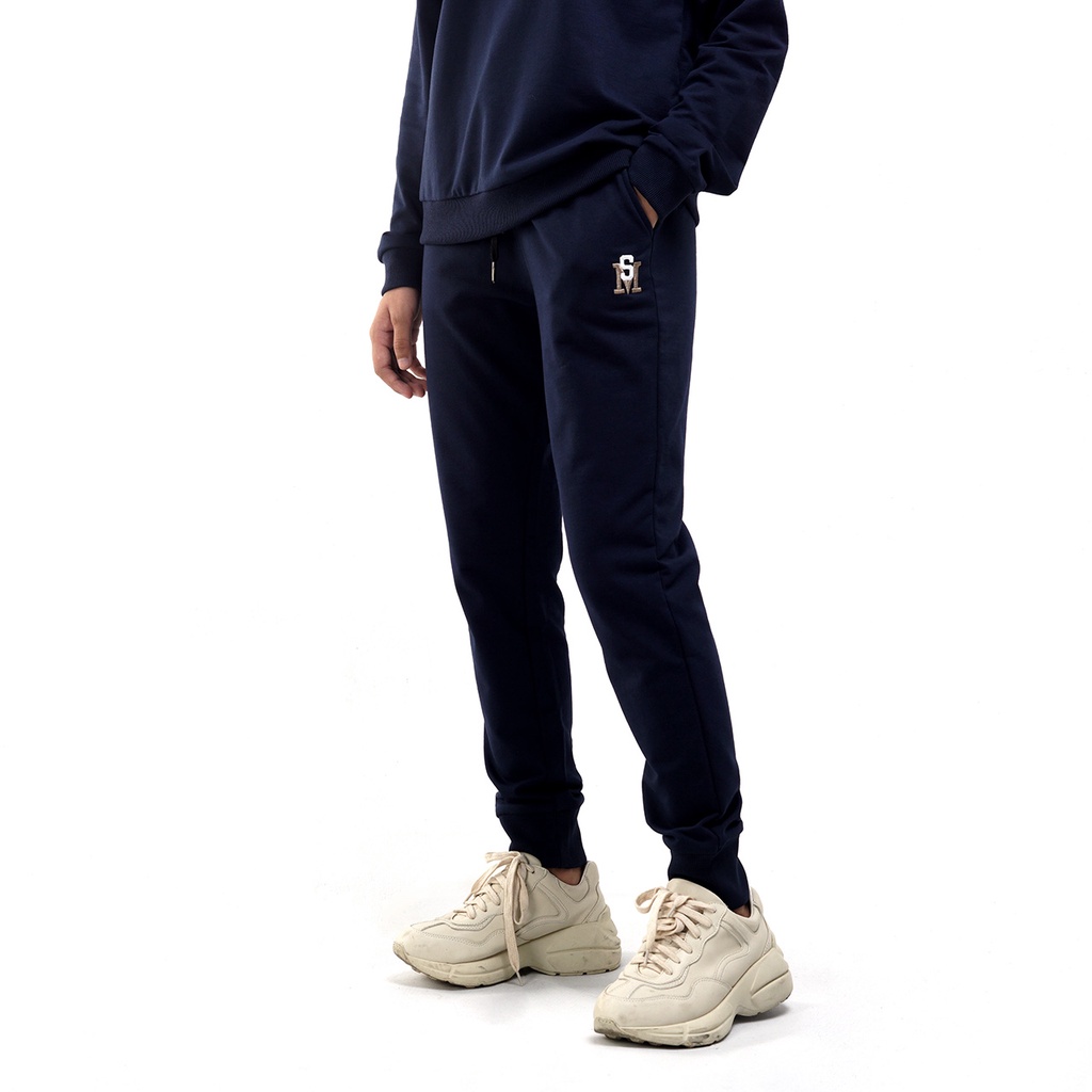 Quần jogger nữ SAYME quần nỉ da cá thu đông thêu logo dày dặn ấm áp WCJO0006