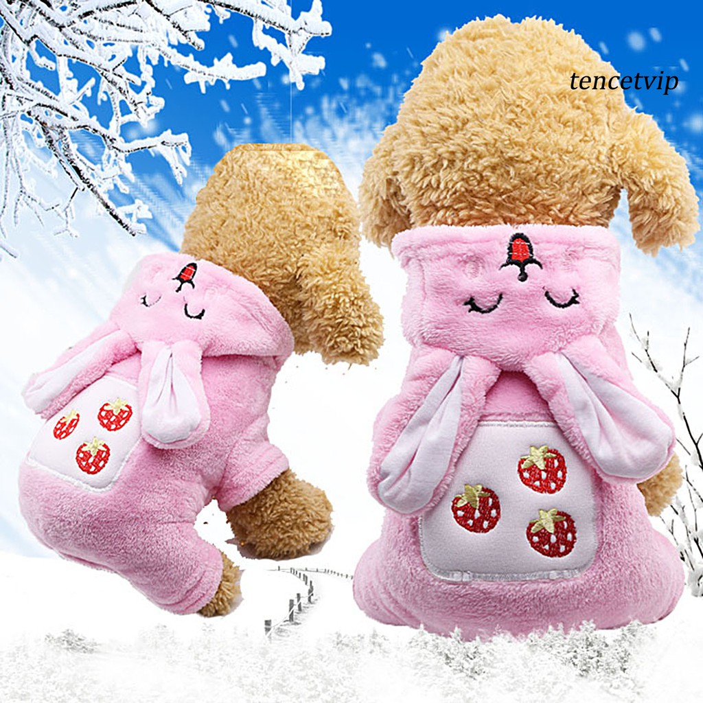 Áo Hoodie Thú Cưng Thiết Kế Hoạt Hình Giữ Ấm Dễ Thương