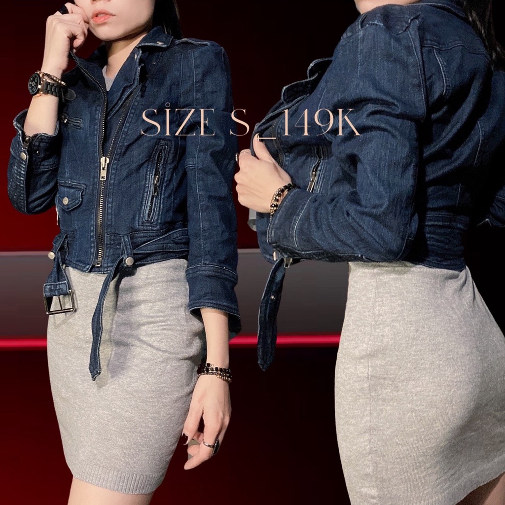 Áo khoác jeans nữ 2hand size S