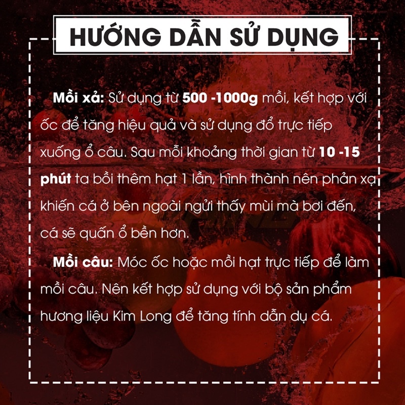 Hạt Xả Trắm Đen KIM LONG Siêu Nhạy