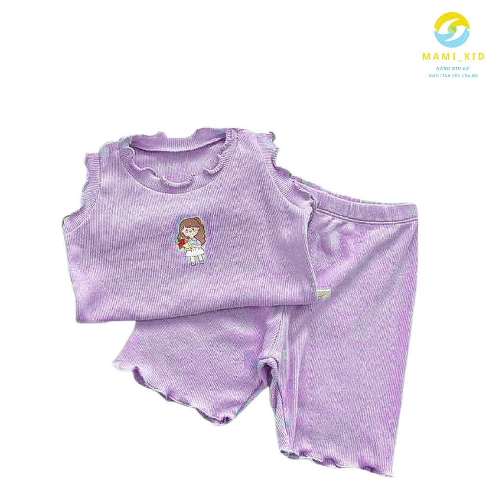quần áo bé gái chất thun tăm lạnh 100% cotton siêu mát, cho bé 1-15 tuổi, mamikidi (hình in ngực áo có thể thay đổi tùy)