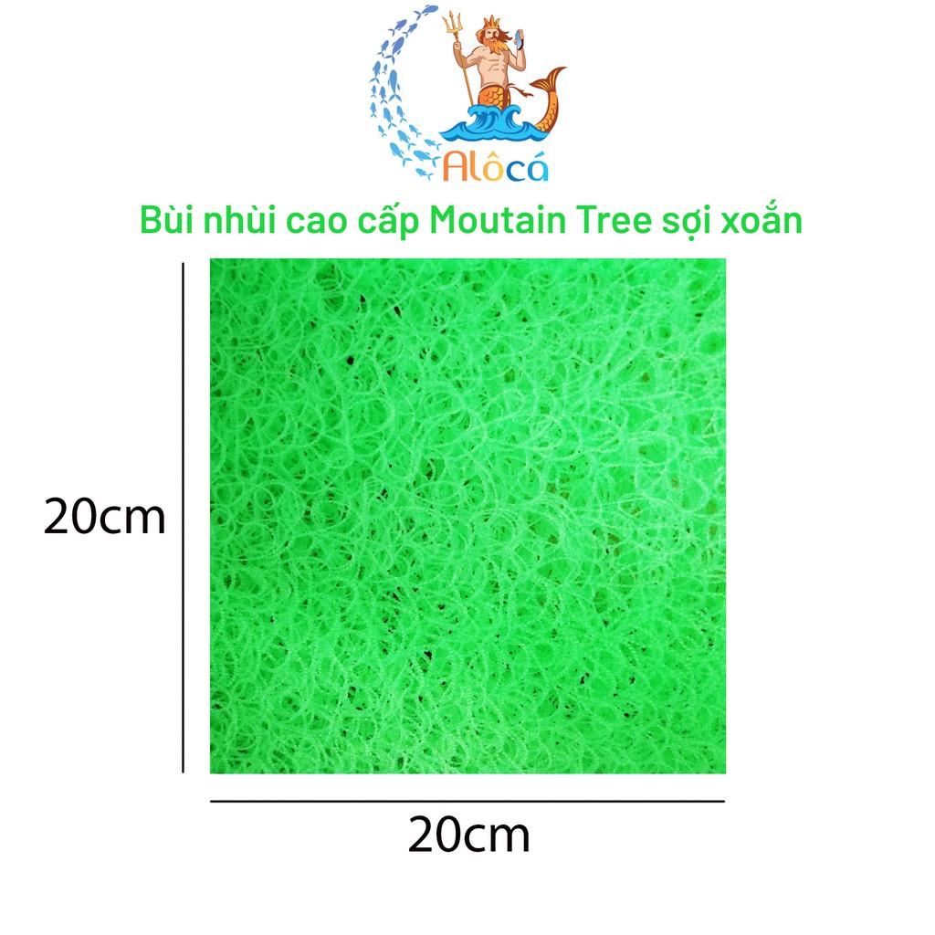 Bùi nhùi Mountain Tree cỡ 20x10cm đến 25x25cm làm sạch nước bể cá cảnh