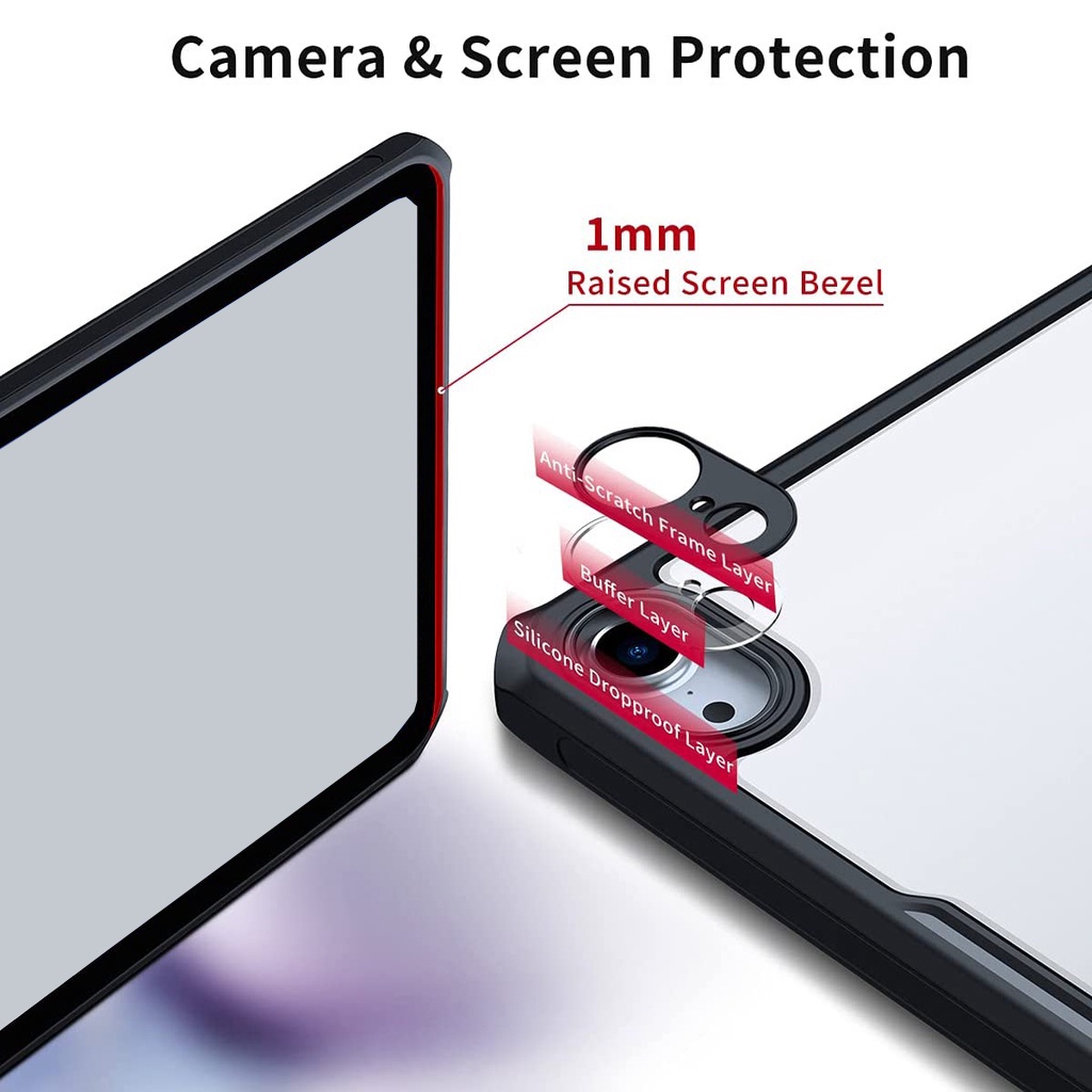 [Hỏa Tốc HCM] Ốp lưng XUNDD iPad Mini 6 / Mini 5/4 / Mini 3/2/1 (BEETLE SERIES) - Chống shock, Mặt lưng trong suốt - Đen