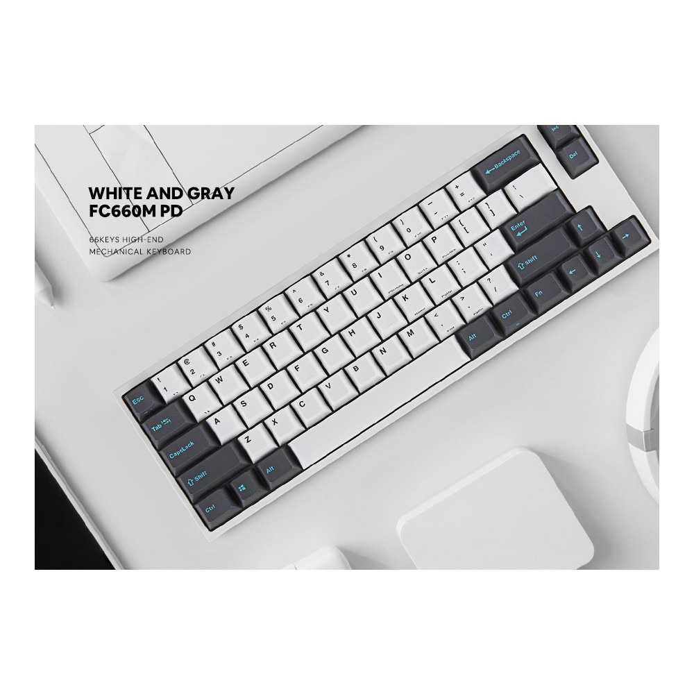 Bàn phím Leopold FC660M PD White Dark Grey -  Hàng Chính Hãng