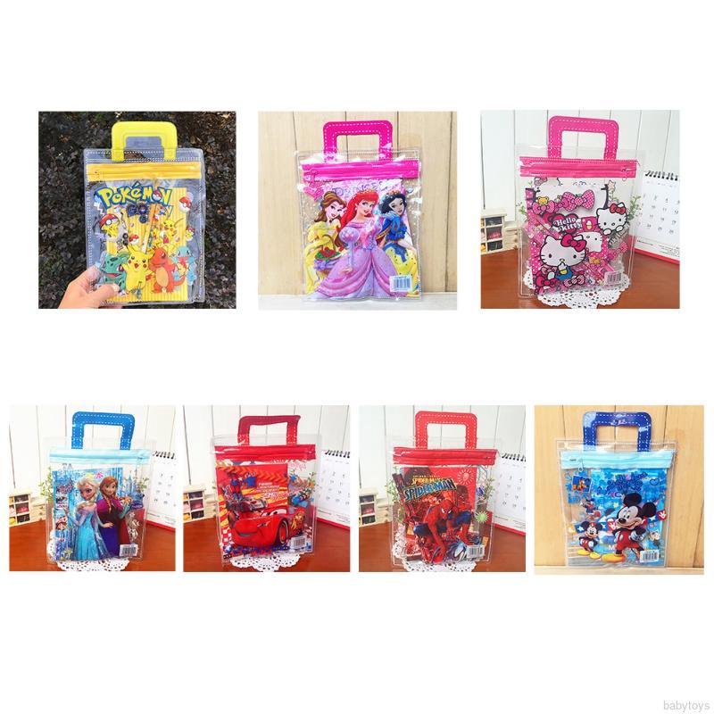 🎀Babytoys🎀7pcs/set Stationery Children's Day Gift School Supplies Cartoon Frozen Stationary Set