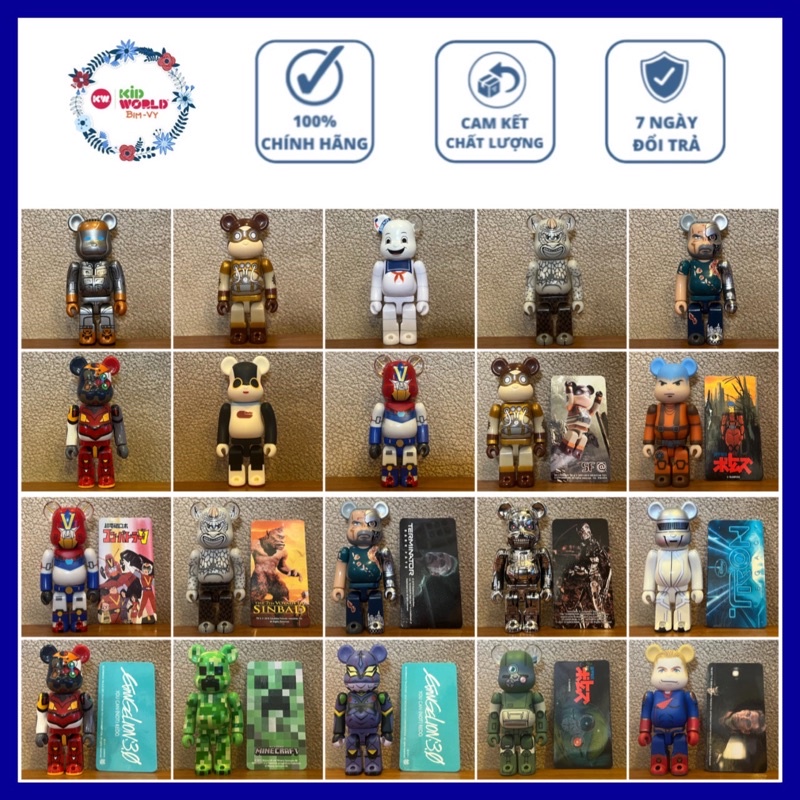 Chú gấu "bụng phệ" Bearbrick 100%, SF Series. MS: 02.