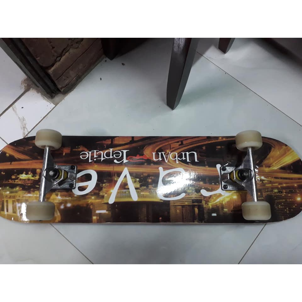 VÁN TRƯỢT THỂ THAO SKATEBOARD GỖ PHONG ÉP CAO CẤP TẢI TRỌNG 200KG MẶT NHÁMt