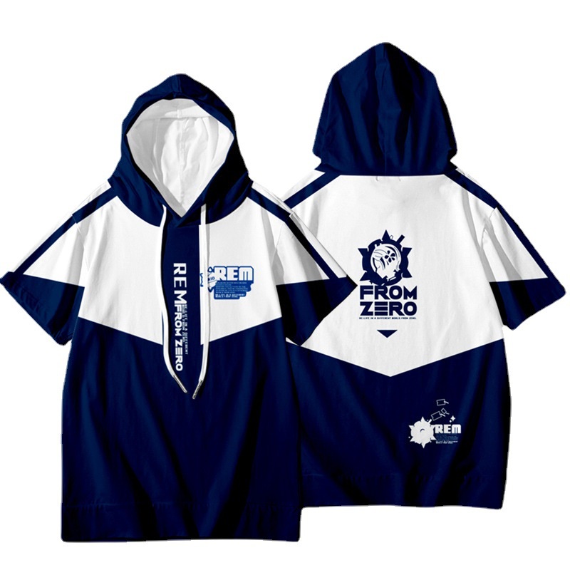 Áo Hoodie Tay Ngắn 3 / 4 In Hình Anime Re: Life In A Different World From Zero Rem | BigBuy360 - bigbuy360.vn