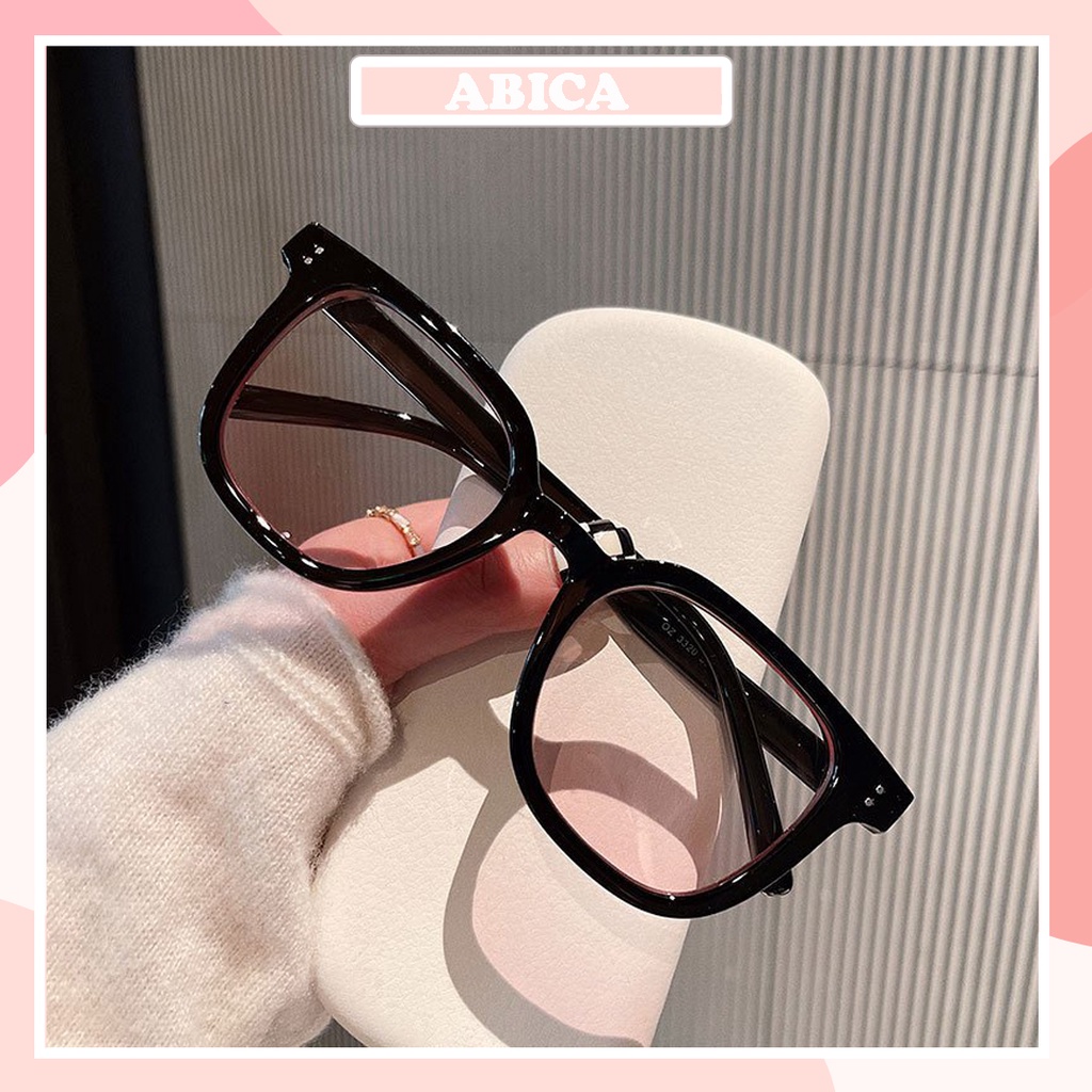Mắt kính giọng cận thời trang nữ ABICA kính mát from vuông pha hồng baby phong cách Ulzzang siêu xinh đẹp giá rẻ 091